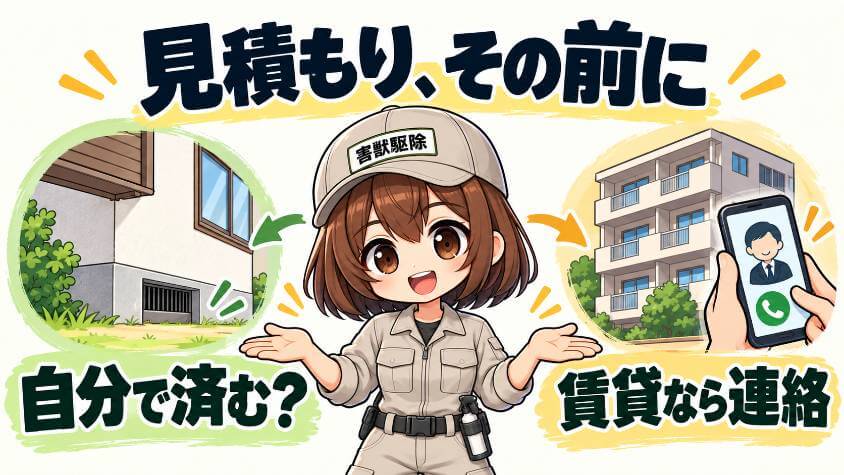 見積もりを頼む前に、頼まなくていい場合と賃貸の場合を分ける