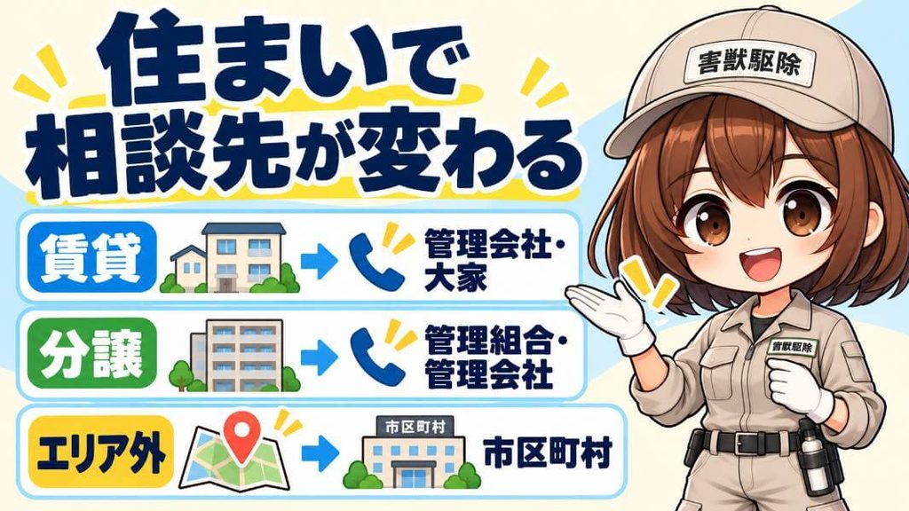 賃貸・分譲マンション・対象の地域の外のとき