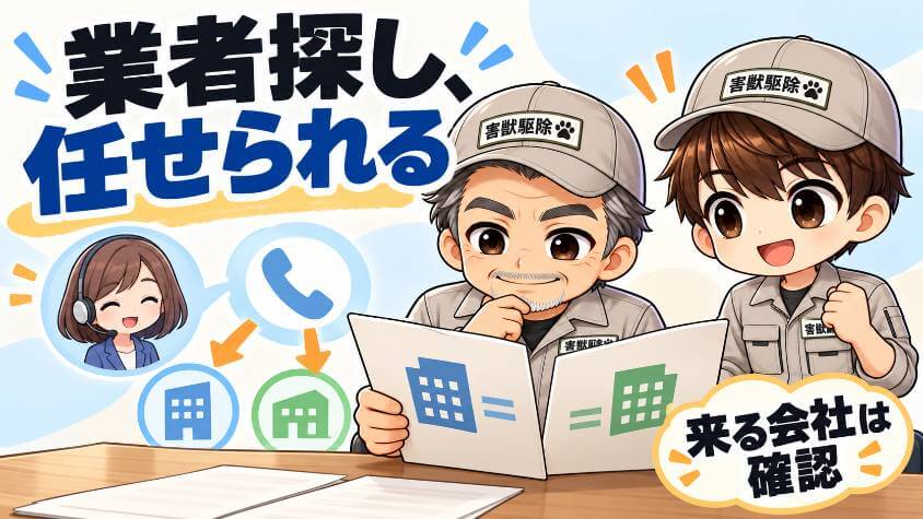 6. 業者探しを任せられる。紹介は1社とは限らない