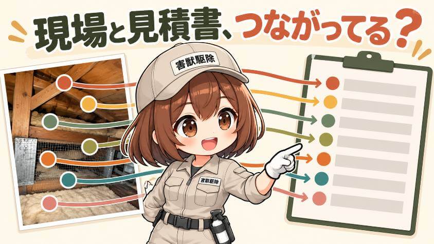 7つの要素と、見積書に出る行
