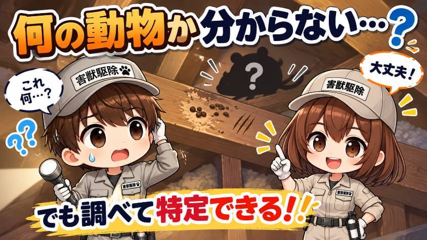 何の動物か分からなくても、調べて特定してもらえる
