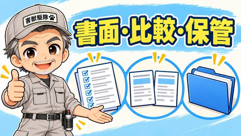 まとめ|保証は「6つを書面で・そろえて比べる・書類を残す」
