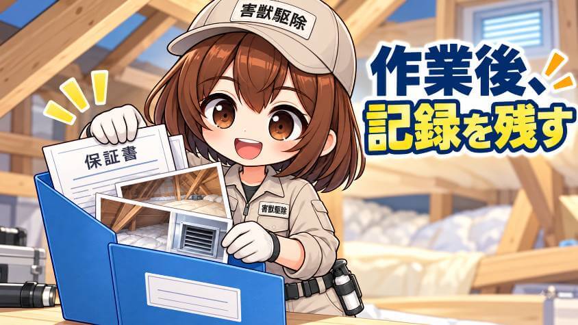 作業が終わったあと:保証を使える状態にしておく