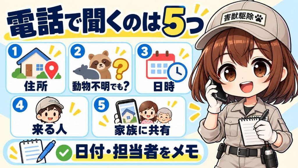 電話（Webフォーム）で聞く5つ
