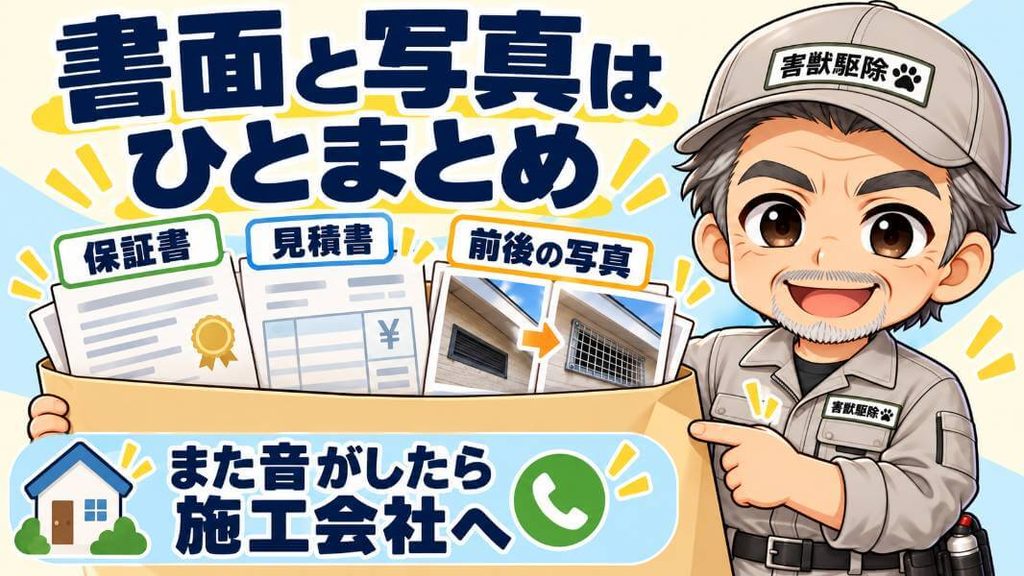 作業が終わったら、手元に残すもの