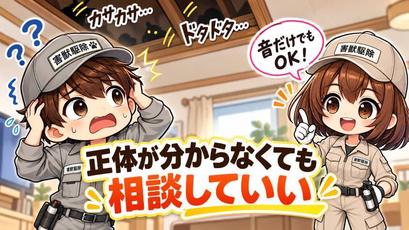 正体が分からない段階でも、相談していい