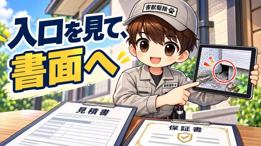 見積もりの場では、保証を口約束で終わらせない