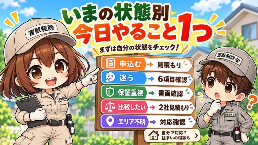 いまの状態別に、今日やること1つ