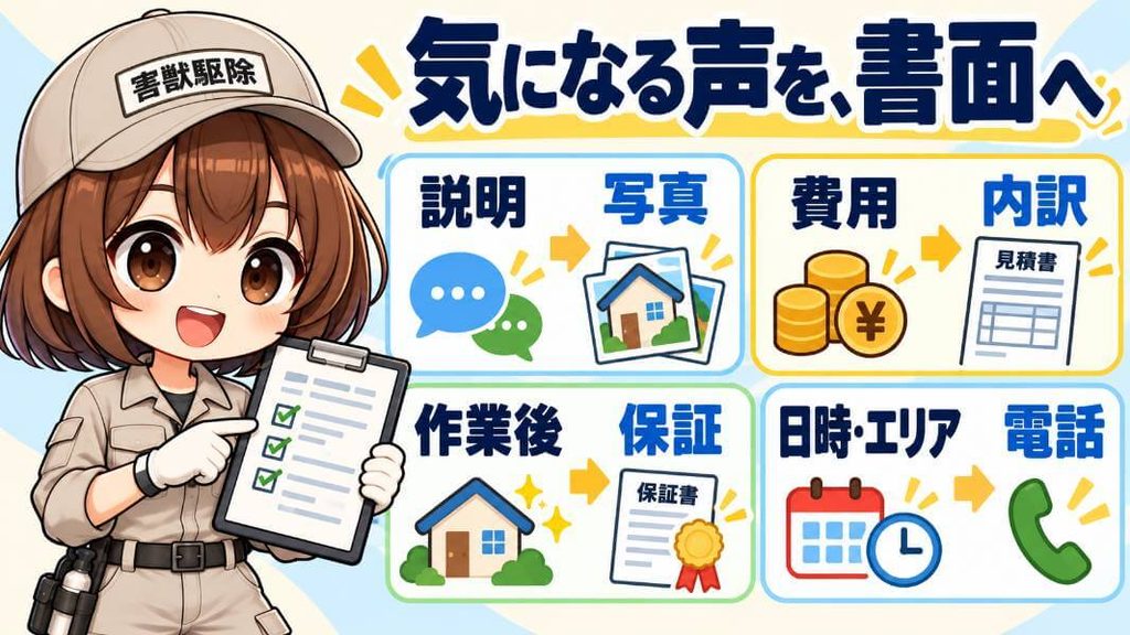 声が集まる4つの場所と、自分の家で確かめる書面