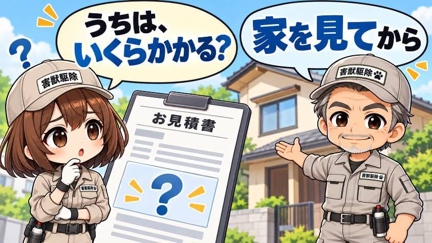 駆除太郎の料金｜金額の表示がない理由と、お金のことで確かめる一言