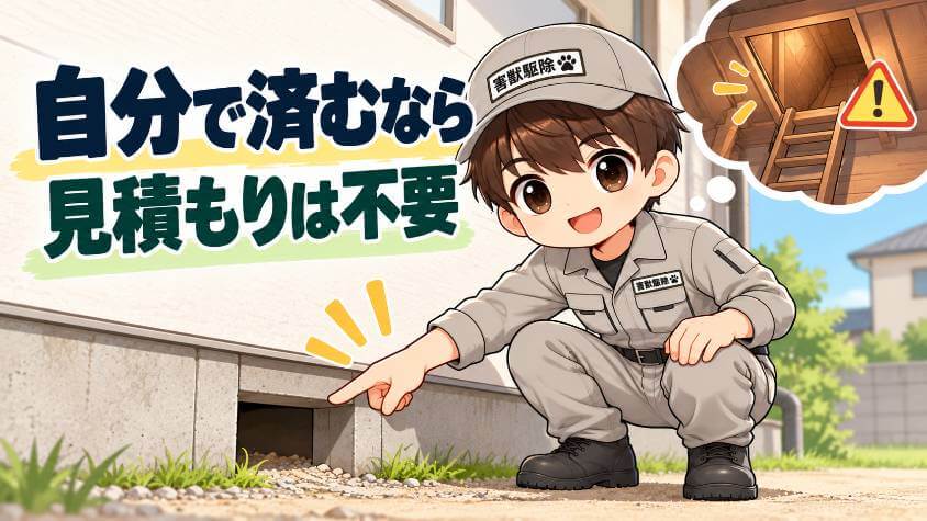 自分で済むなら、見積もりもいらない