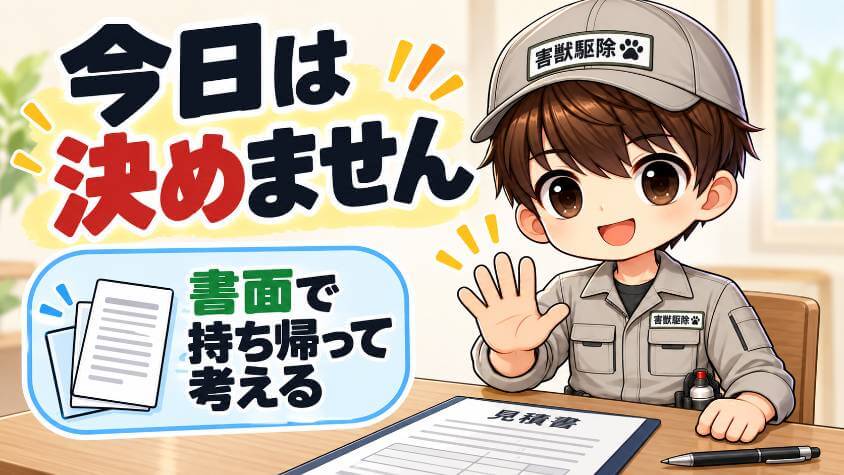 見積もりの場で使う一言