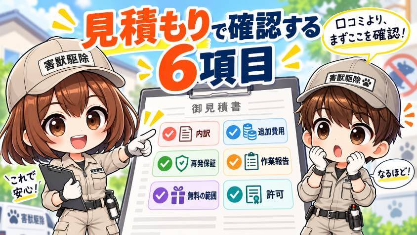 見積もりで確認する6項目1