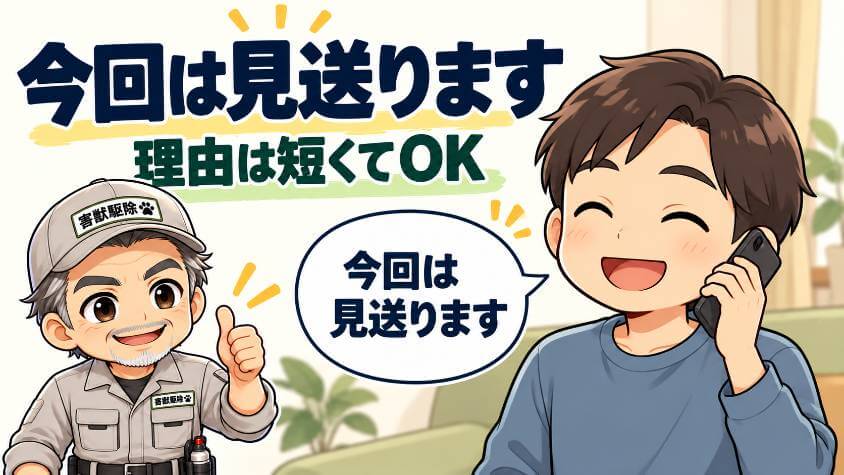 断りの連絡は、短い一言でいい