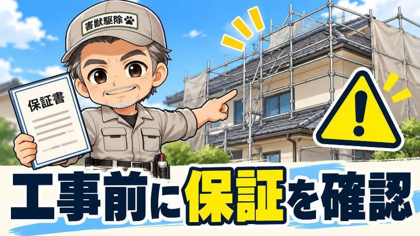 保証書で「対象外」になりやすい場面と、家の工事の予定