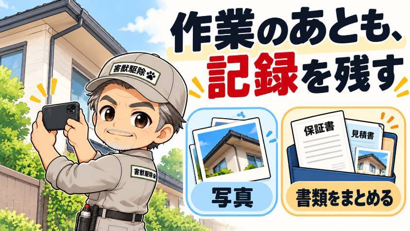 作業のあとに、自分でできること
