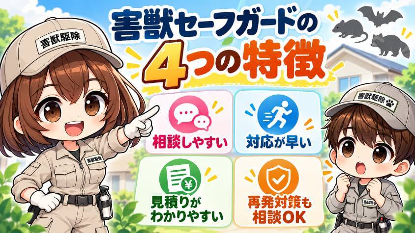 害獣セーフガードの4つの特徴