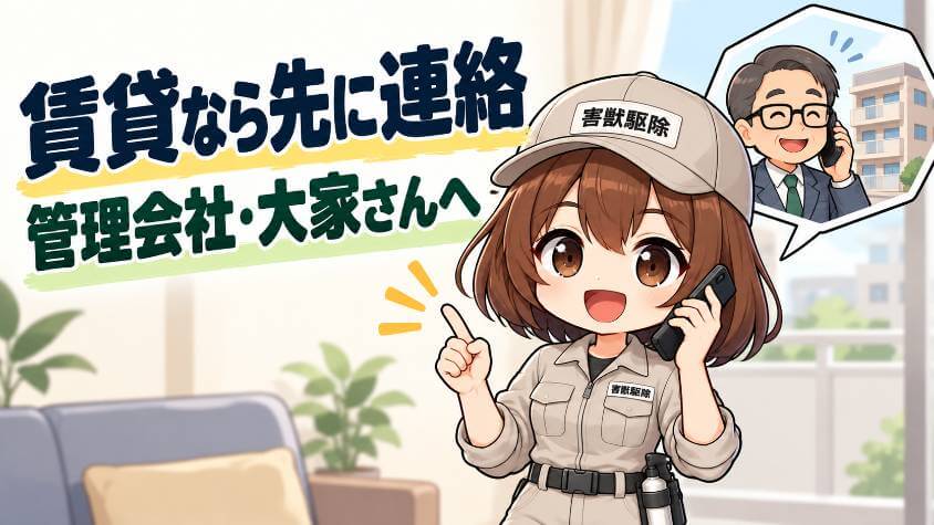 賃貸なら、見積もりの前に管理会社か大家さんへ