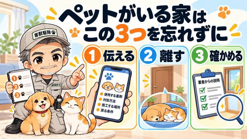 まとめ|ペットがいる家は、伝えて・離して・確かめて頼む