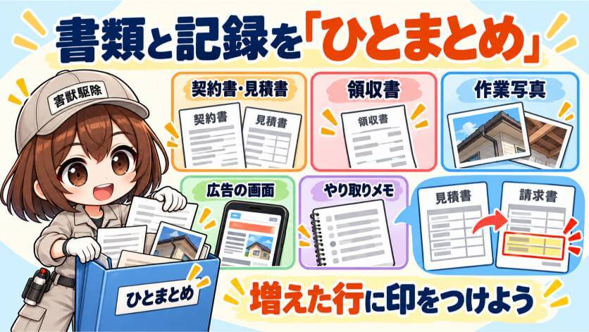 まず、手元にそろえるもの