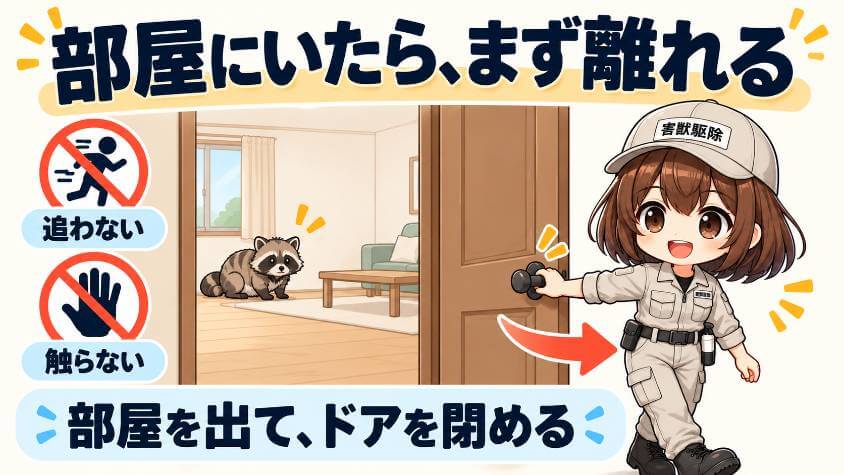 部屋の中に動物がいるとき