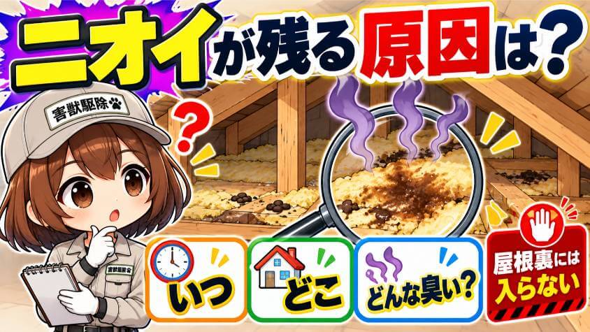 においが残るときに確かめること