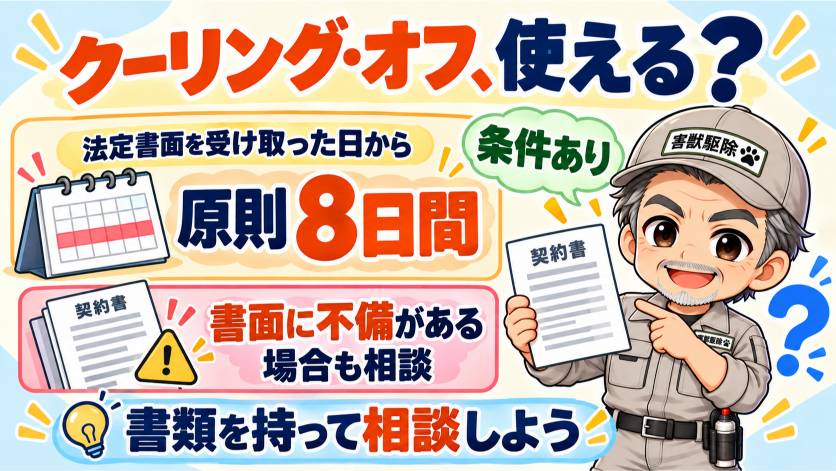 クーリング・オフが使える場合がある