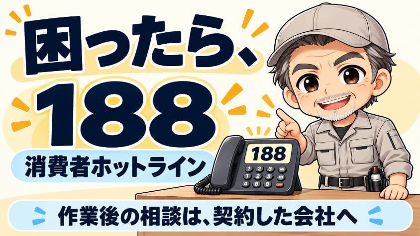 それでも納得できないときと、作業のあとの連絡先