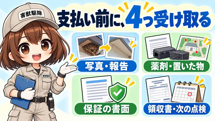 終わった日に、受け取る4つ