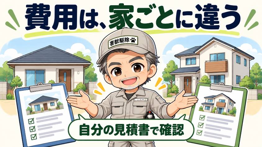 ペスコンproの費用の口コミ|金額が家ごとに変わる理由と、見積もりで確かめること