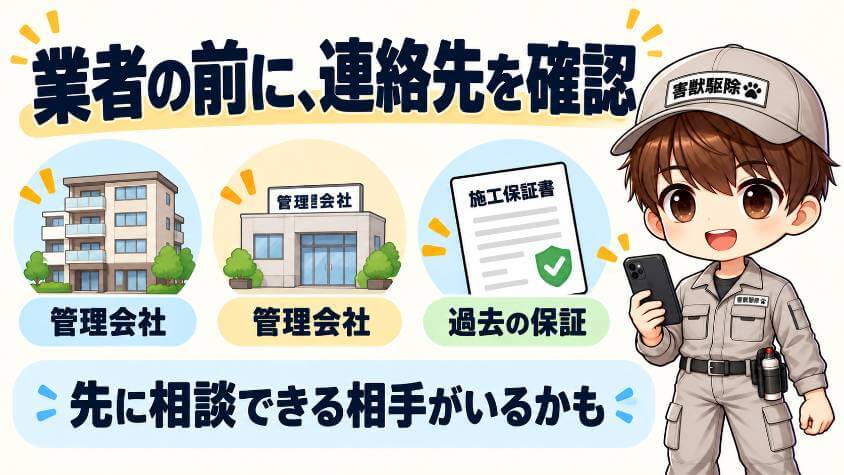 当日に業者を呼ばなくていい場面と、電話の前に連絡する先