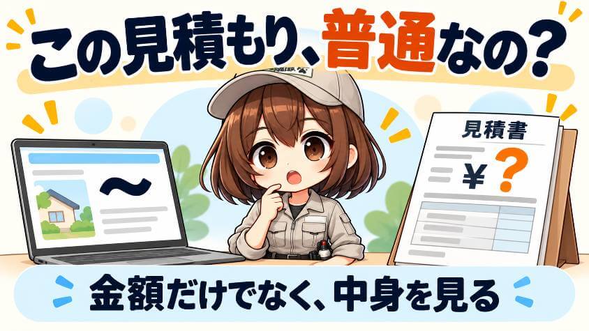見積書の金額を、公式ページの金額と並べて読む