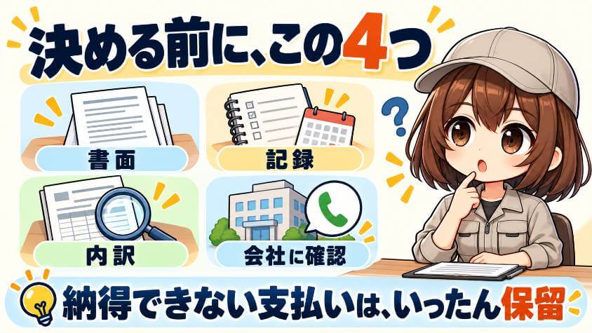 決める前の、4つの手順