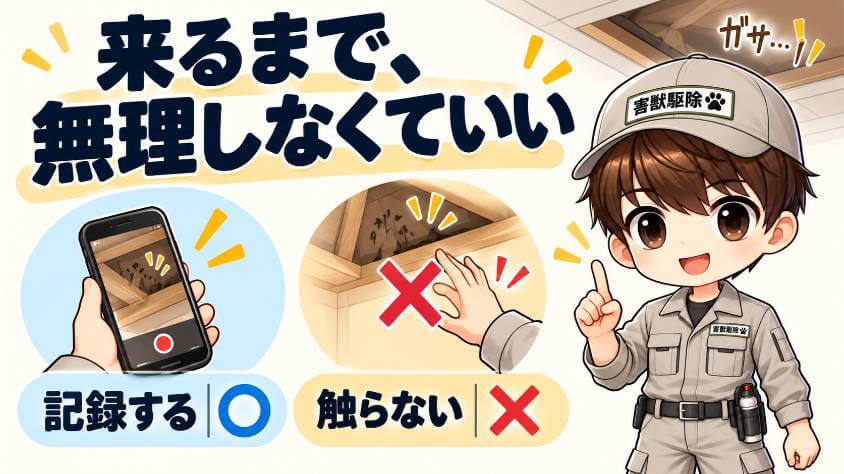 業者が来るまでに、今日やること・やらないこと