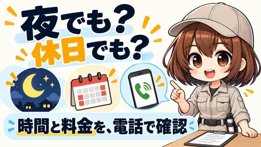 害獣駆除を当日に頼むときの、よくある質問
