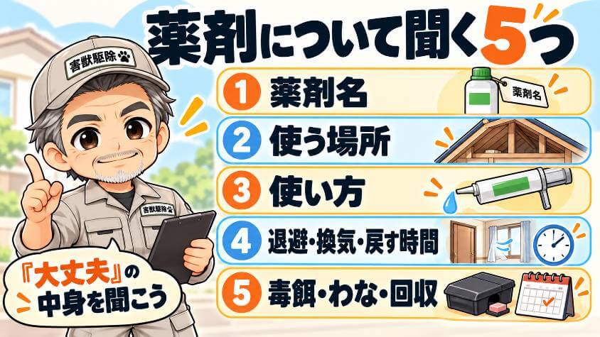 薬剤について聞く5つ