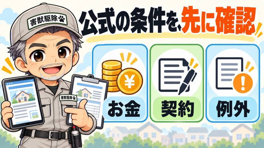 頼む会社の「お金と契約の条件」を、公式ページで先に読む