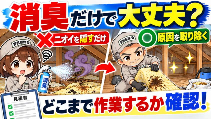 消臭は「何を、どこまで」を聞く