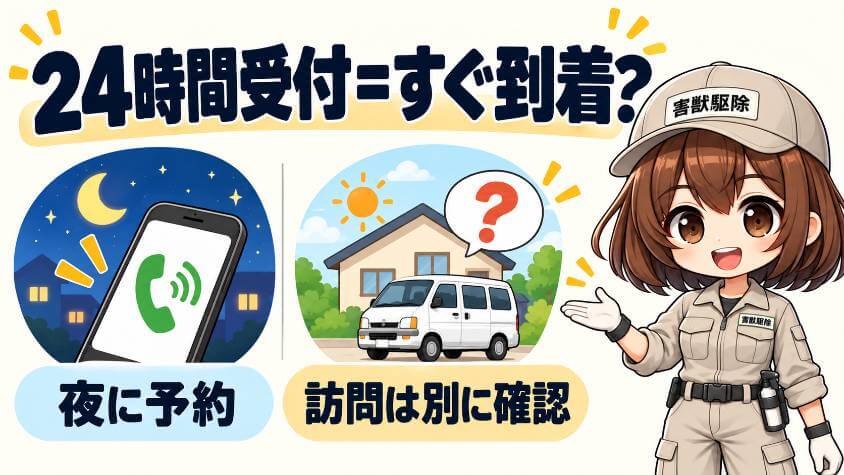 「即日」の3つの意味は、受付・到着・作業の完了