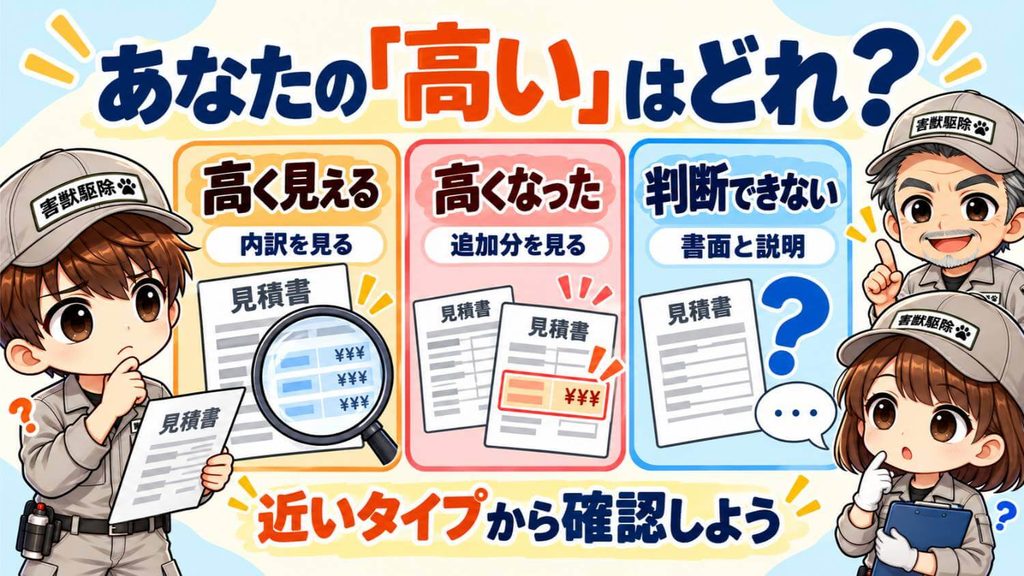 あなたの「高い」は、3つのうちどれか