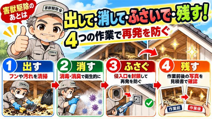まとめ|出して、消して、ふさいで、写真で残す