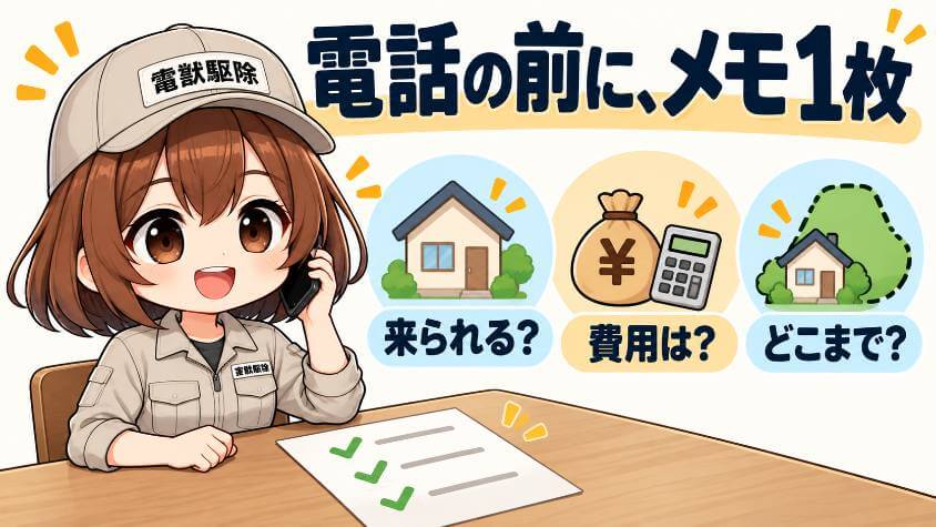 頼むと決めたら、電話で聞く7つの一言