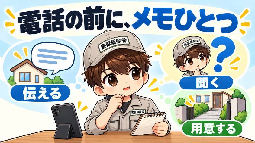 問い合わせと調査の日:何を伝え、何を聞き、何を用意するか